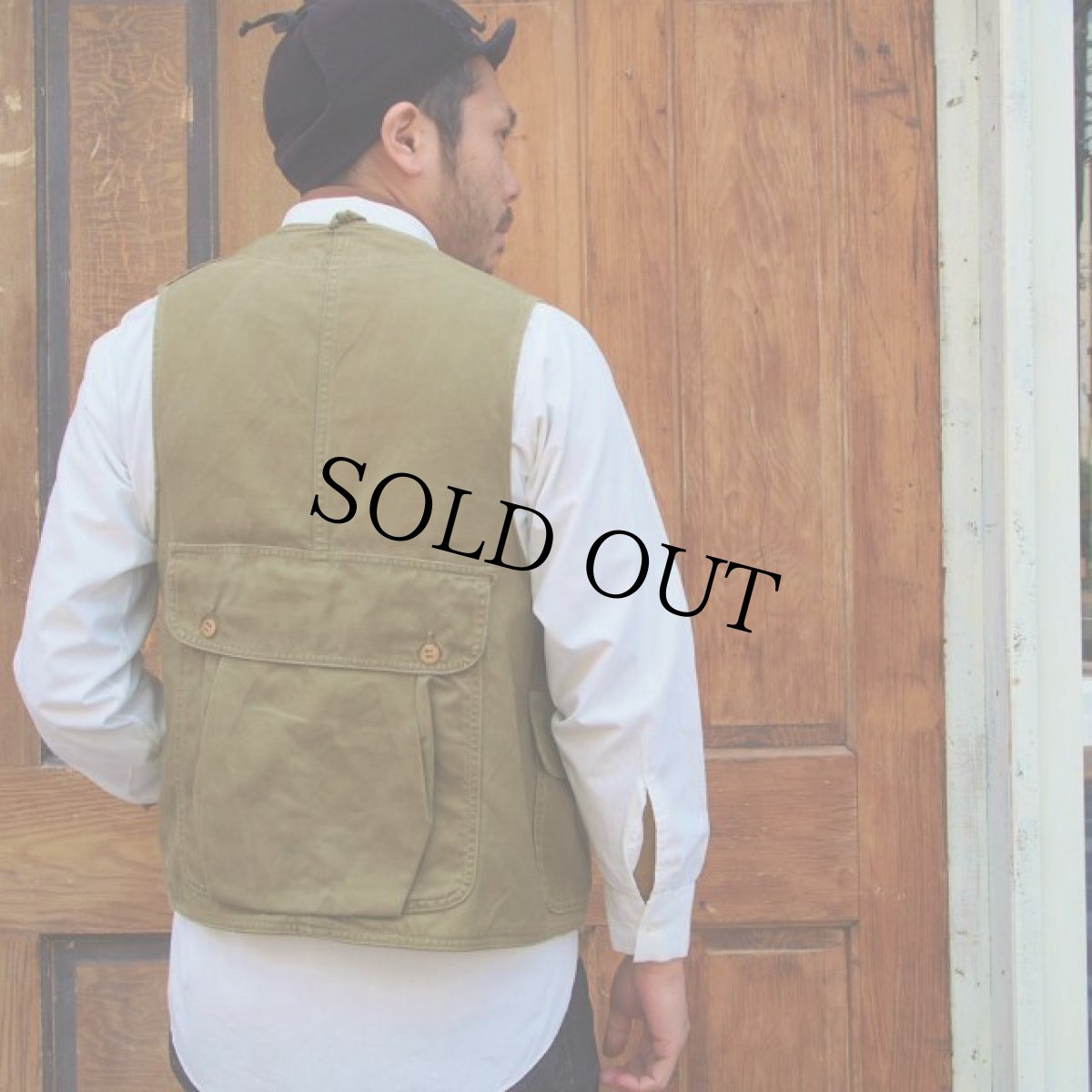 画像10: 50's L.L.BEAN ハーフムーンポケットフィッシングベスト (10)