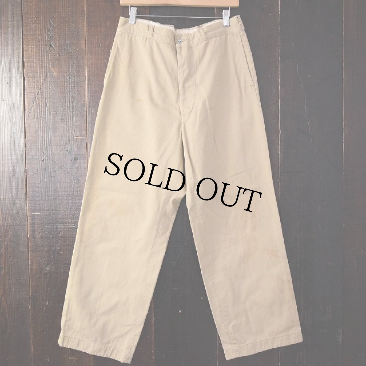 画像2: 40's〜50's U.S.NAVAL ACADEMY CHINO TROUSERS (2)