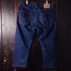 画像1: 60's LEVI'S 505 BIGE デカ文字 F-TYPE デニムパンツ (1)