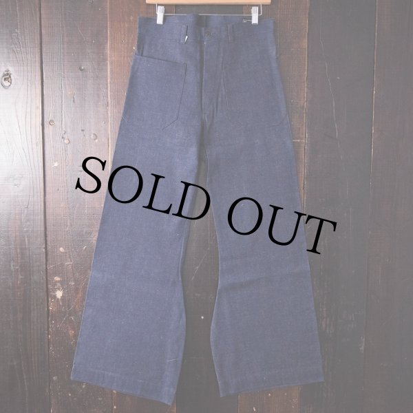 40s US NAVY Dead Stock 巻きセーラーパンツ US NAVY Denim Sailer Pants Dead Stock デッドストック デニム
