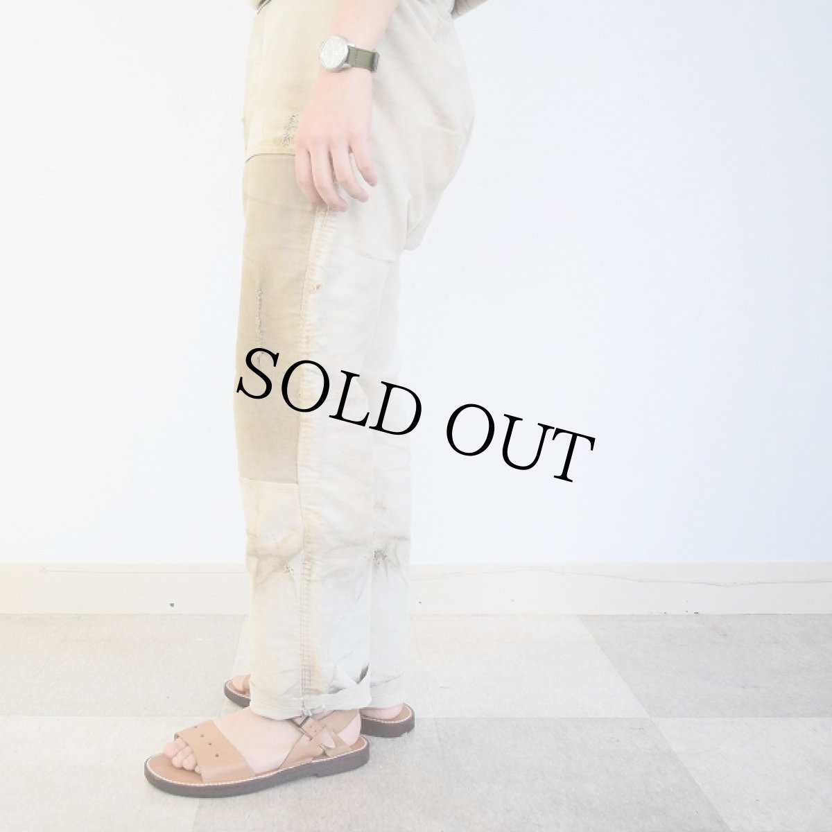 画像4: 40's LE MONT ST MICHEL モールスキンワークパンツ (4)