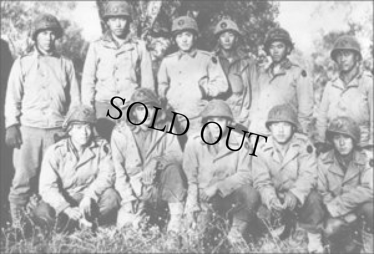 画像2: 40's US.ARMY 442部隊 "GO FOR BROKE" コットンアロハシャツ (2)