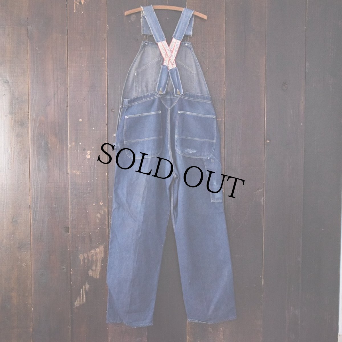 画像2: 50's OLD HICKORY 山ポケローバックデニムオーバーオール (2)
