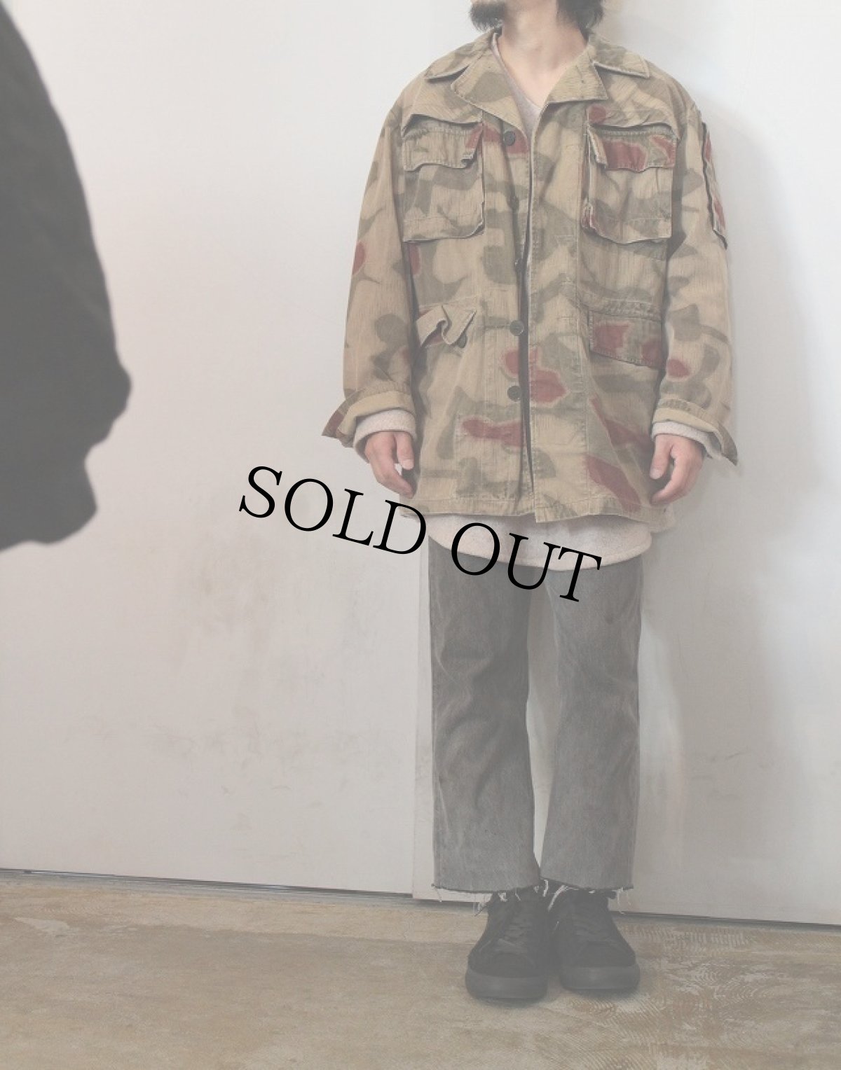 画像2: 60's BGS 旧ドイツ軍 ウォーターカモ柄ジャケット (2)