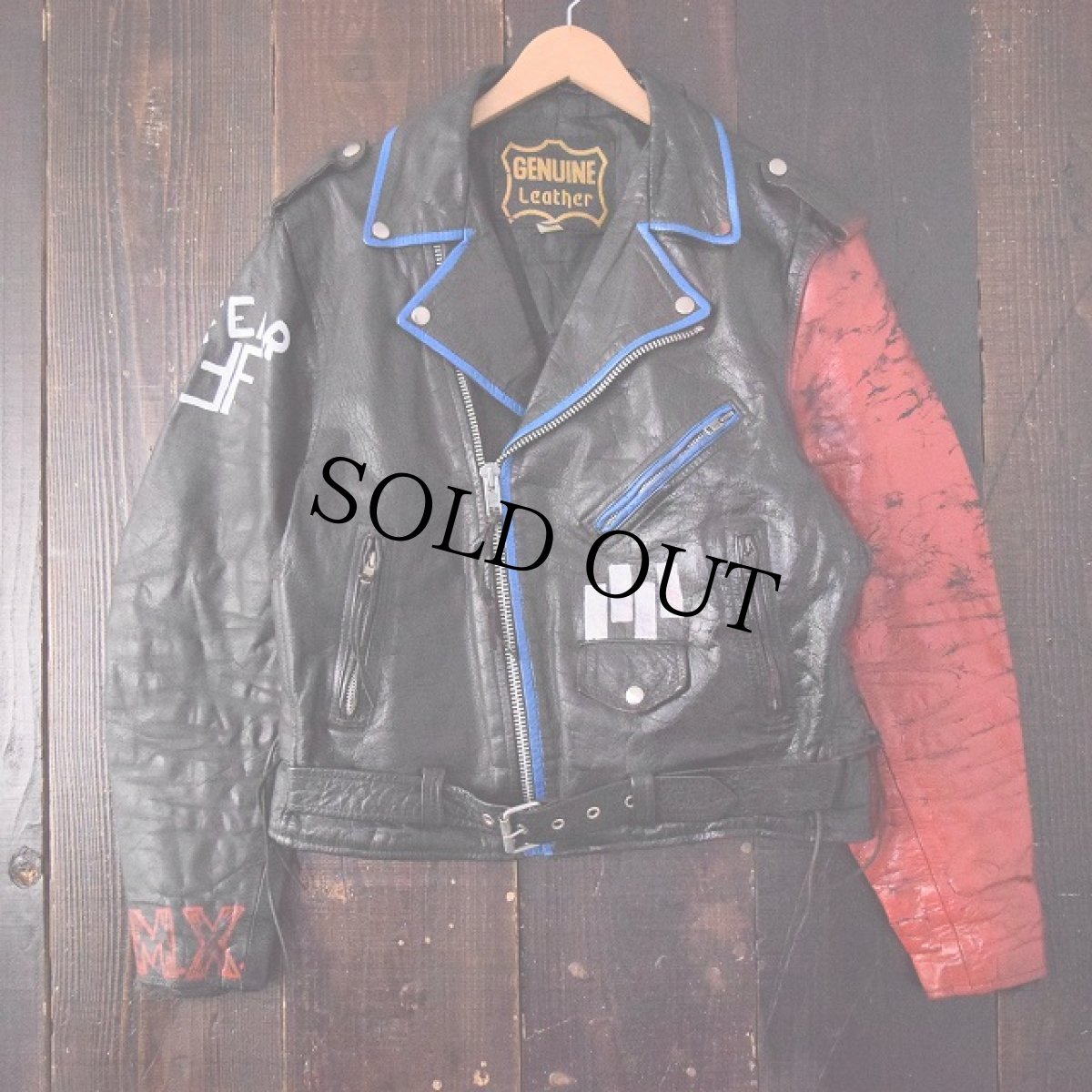 画像2: 70's〜80's "MISFITS" ハンドペイントライダースジャケット (2)