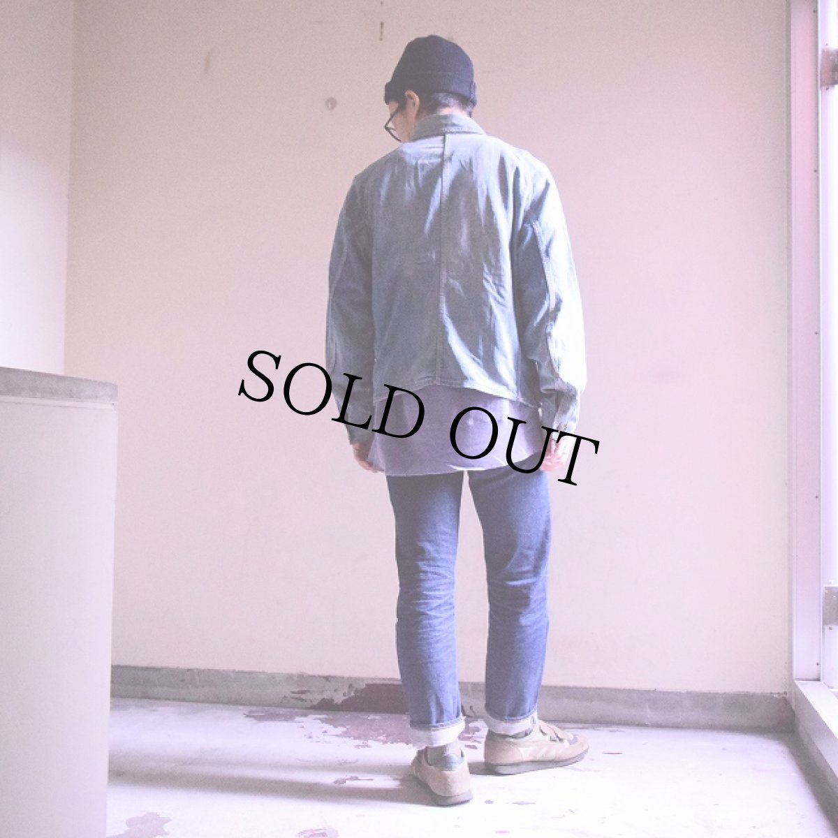 画像4: 〜40's DUCK HEAD チンスト付き デニムカバーオール (4)