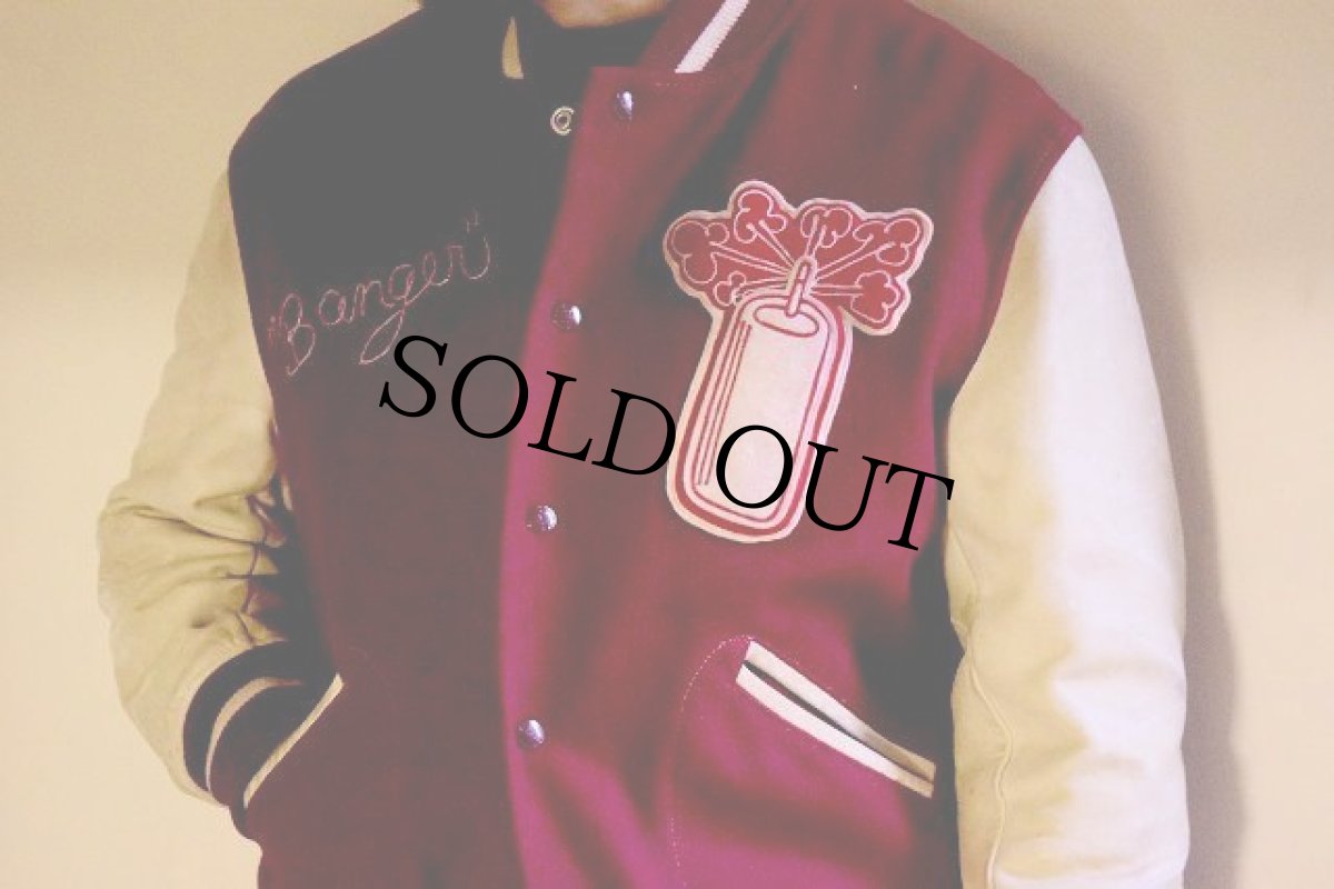 画像6: 50's Whiting "Motators" チェーンステッチ入り ウール×レザースタジャン (6)