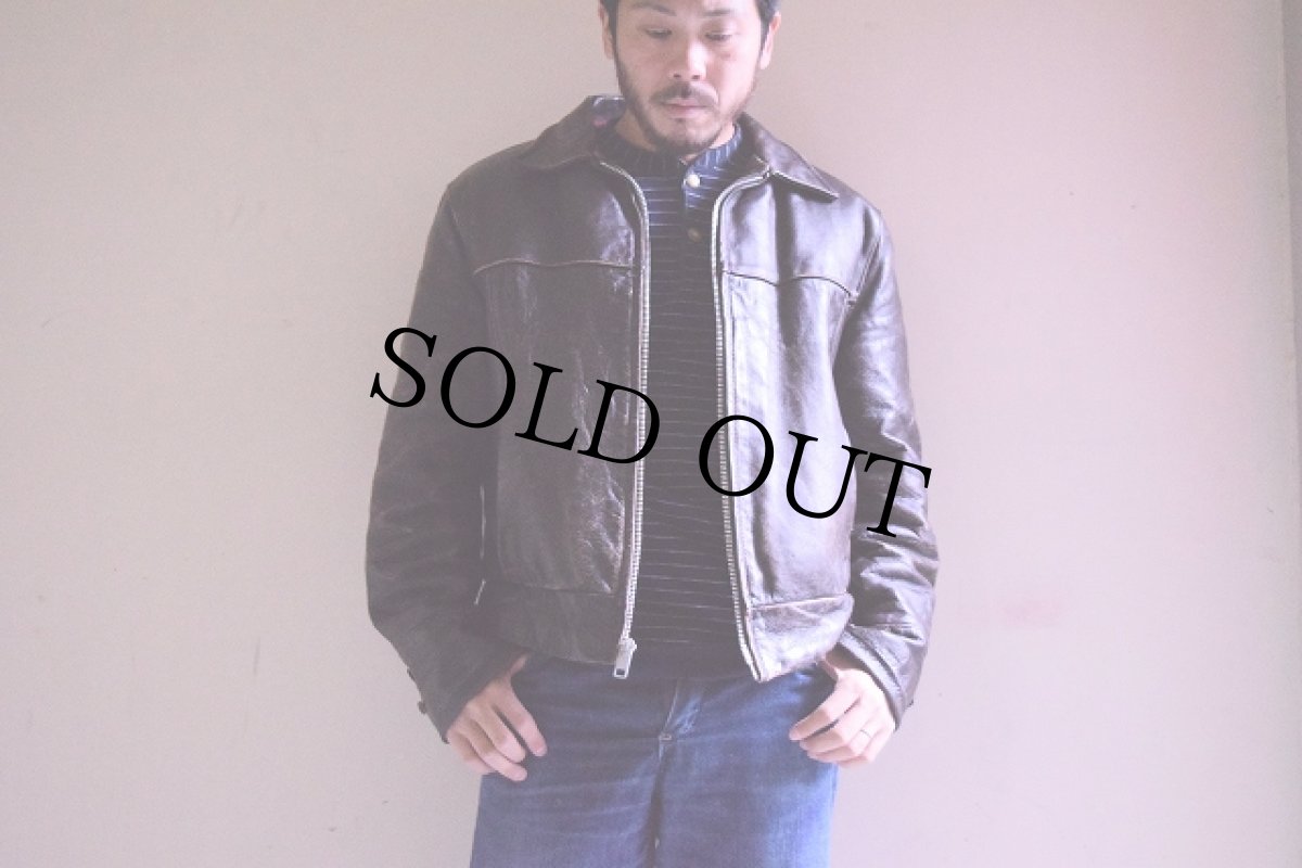 画像4: 50's〜60's PENNEYS "インディアンハンドペイント" ホースハイドレザージャケット (4)