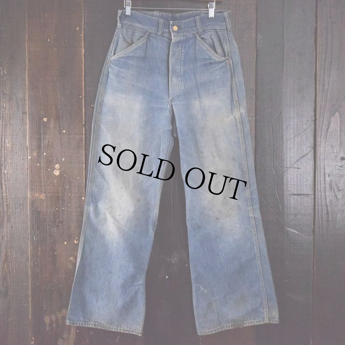 画像2: 30's〜40's Lee バックレースアップ デニムパンツ (2)