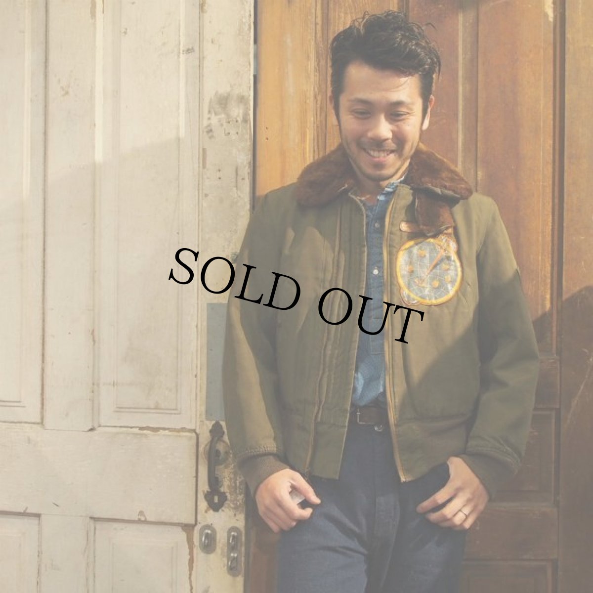 画像2: 1944 USAAF B-15 15th Bombardment Squadron レザーパッチ付き フライトジャケット (2)