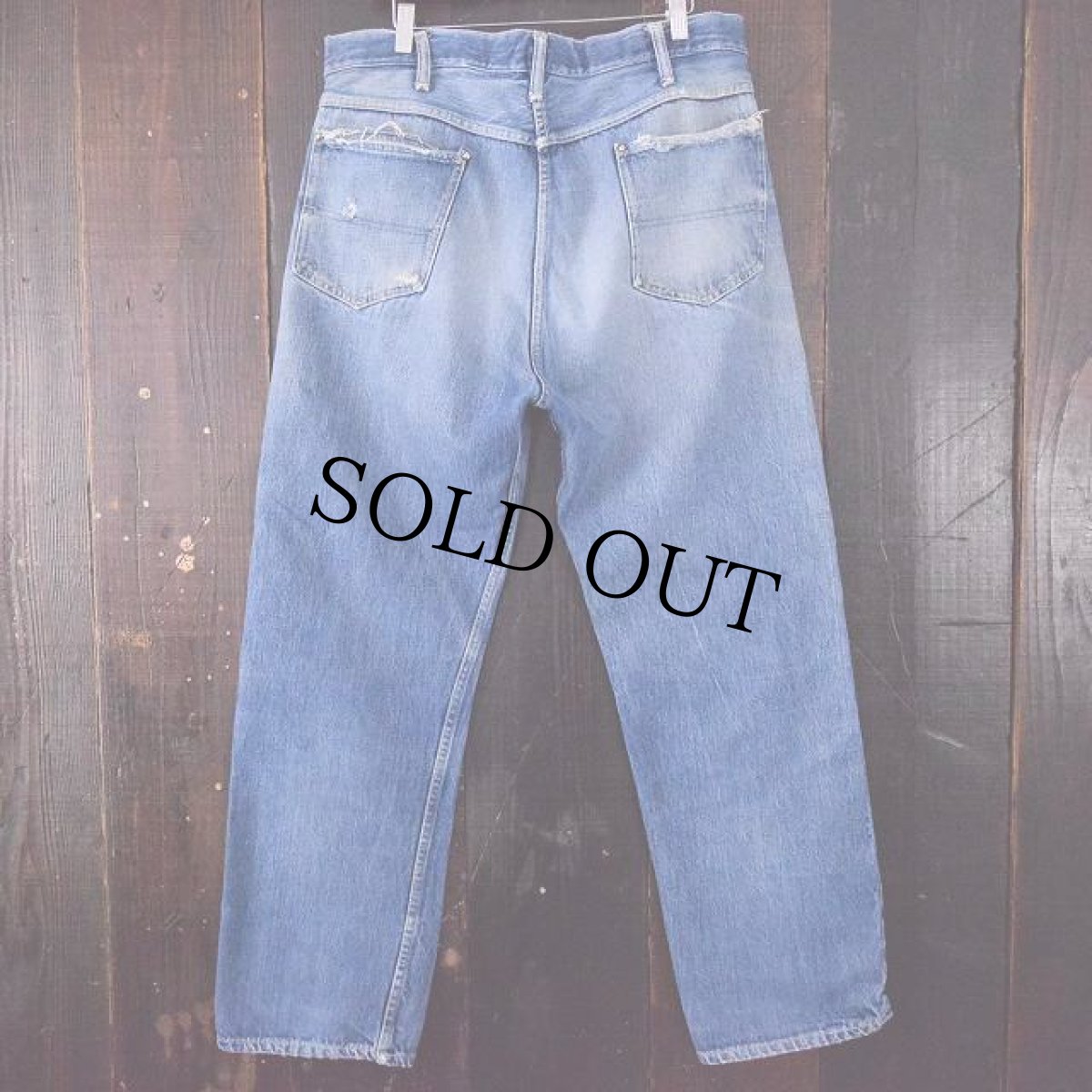 画像2: 40's FOREMOST JCPenney 股リベ 5ポケットデニムパンツ (2)