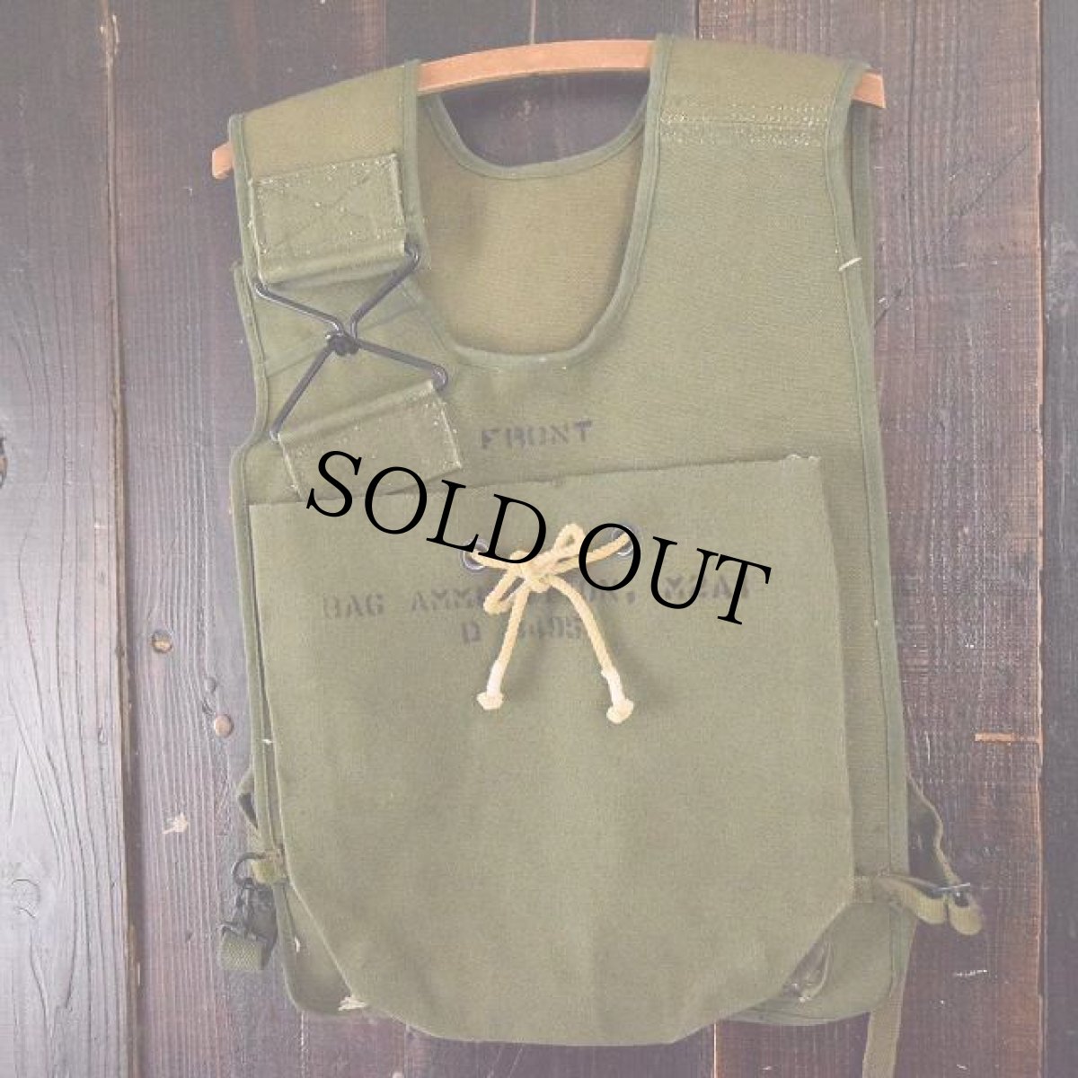 画像4: 40's US.ARMY AMMUNITION BAG M2 - DEADSTOCK (4)