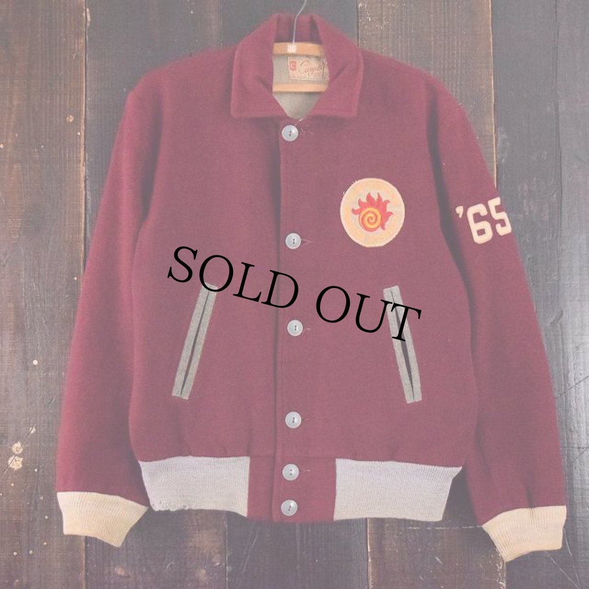 画像2: 60's Cappelli "McMASTER" メルトンボタンスタジャン (2)