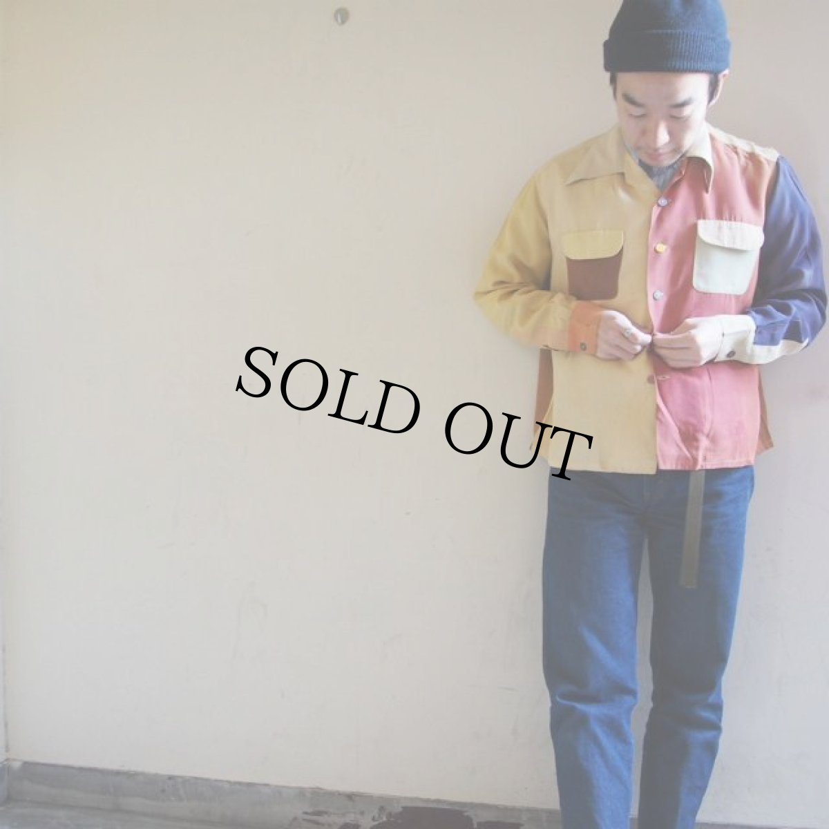 画像4: 50's HOLLYWOOD クレイジーパターン開襟レーヨンシャツ (4)