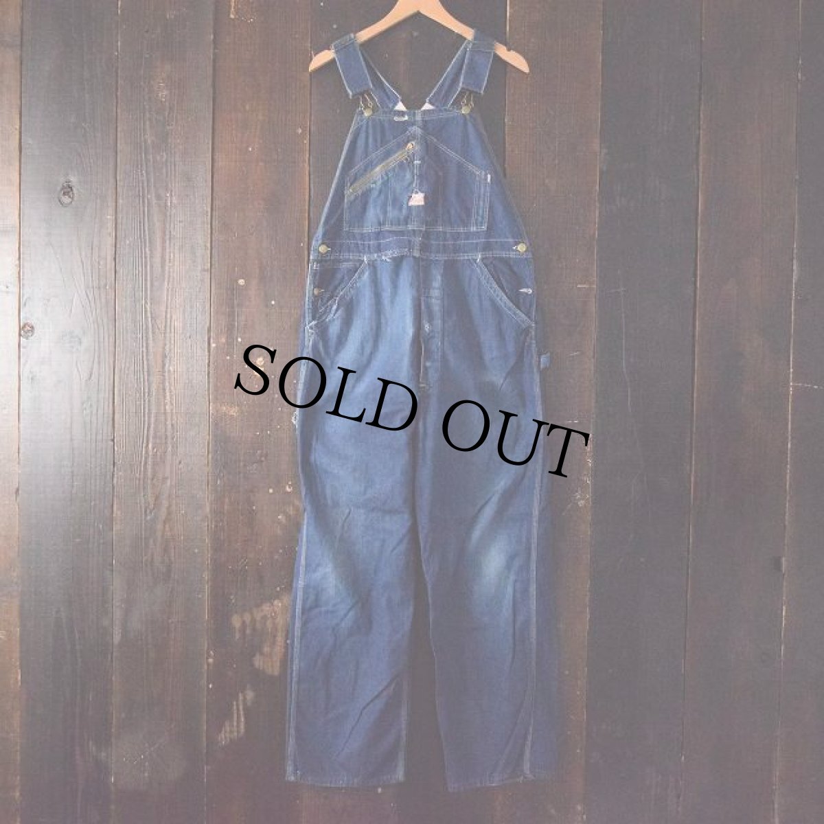 画像2: 50's OLD HICKORY 山ポケローバックデニムオーバーオール (2)