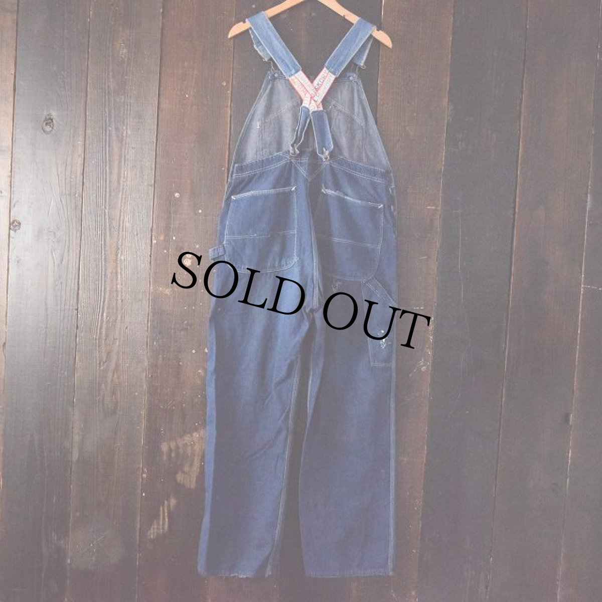 画像2: 50's OLD HICKORY 山ポケローバックデニムオーバーオール (2)