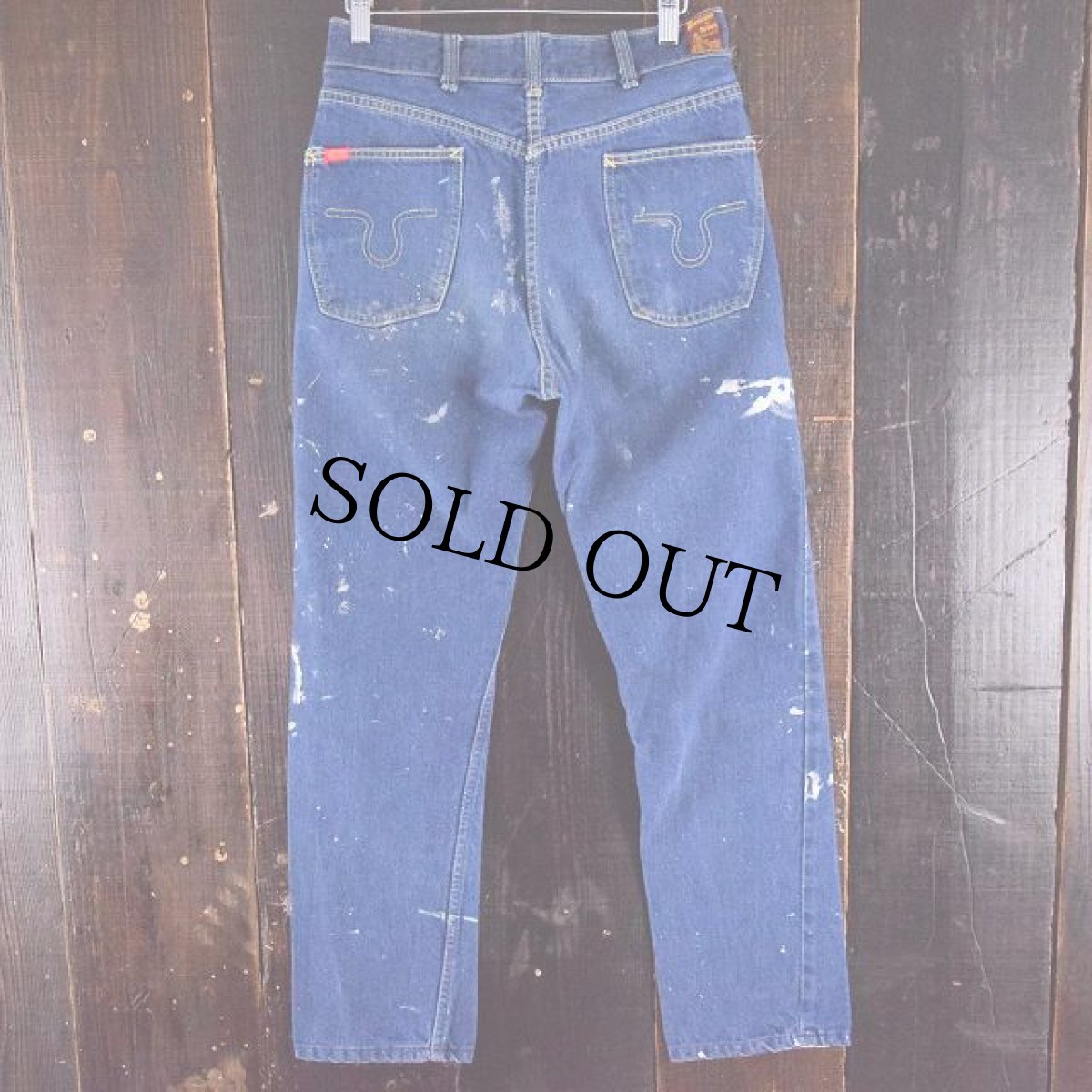 画像2: 70's BIG SMITH Buckaroo ペンキ飛び5ポケットデニムパンツ (2)