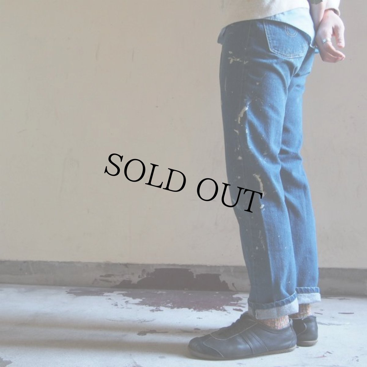 画像5: 70's BIG SMITH Buckaroo ペンキ飛び5ポケットデニムパンツ (5)