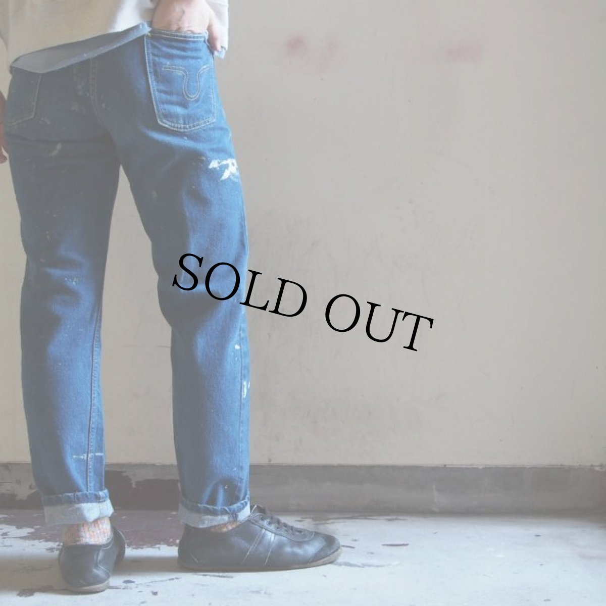 画像7: 70's BIG SMITH Buckaroo ペンキ飛び5ポケットデニムパンツ (7)