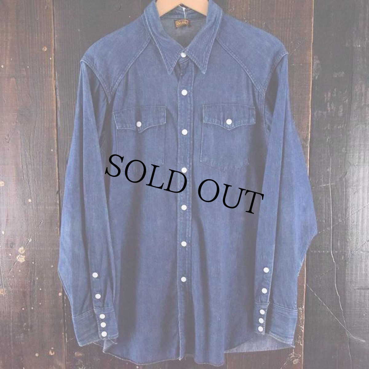 画像2: 50's Dickies デニムウエスタンシャツ (2)