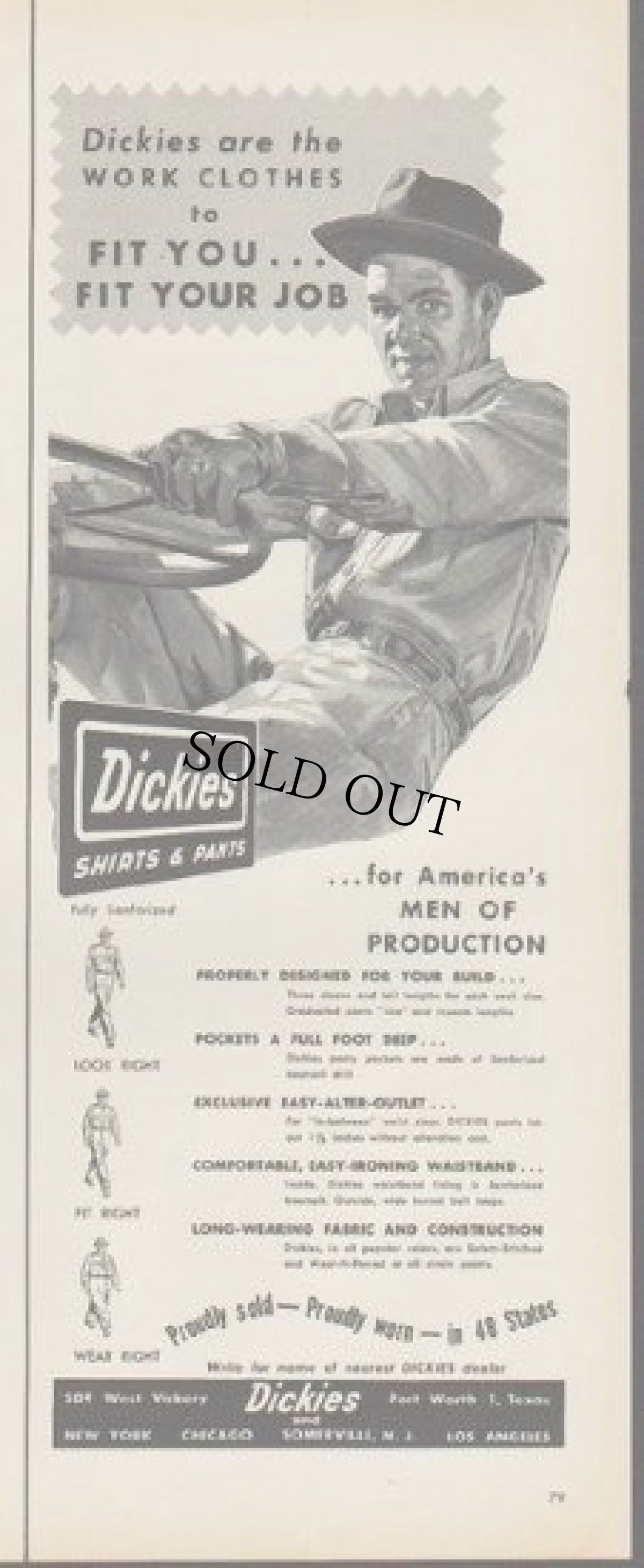 画像4: 50's Dickies デニムウエスタンシャツ (4)