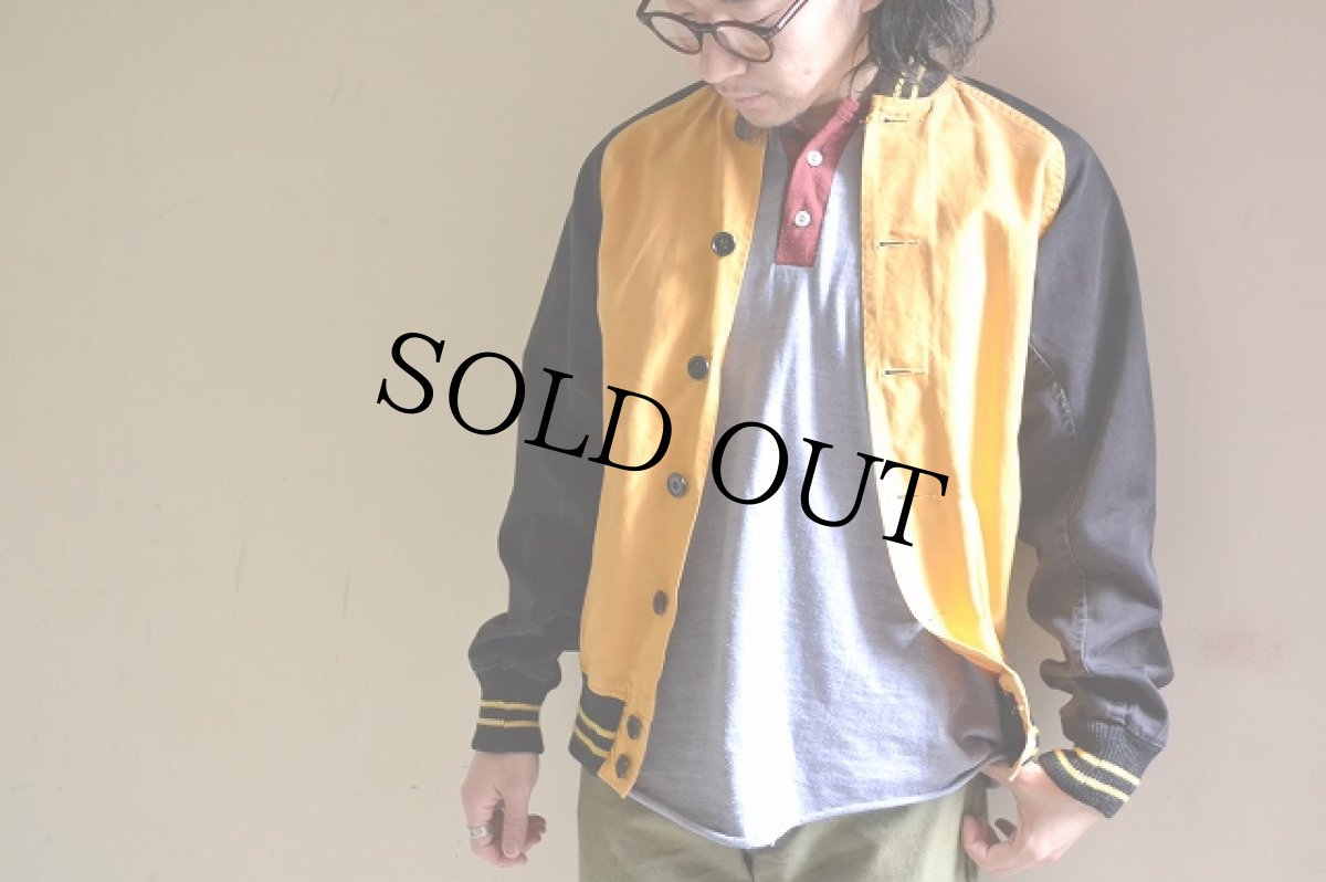 画像5: 40's LOWE & CAMPBELL コットンボタンスタジャン (5)