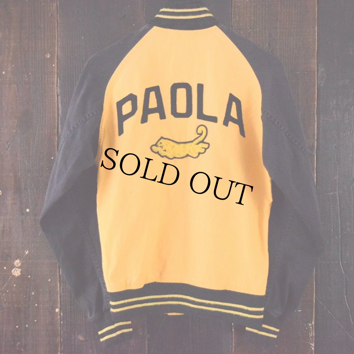 画像2: 40's LOWE & CAMPBELL コットンボタンスタジャン (2)