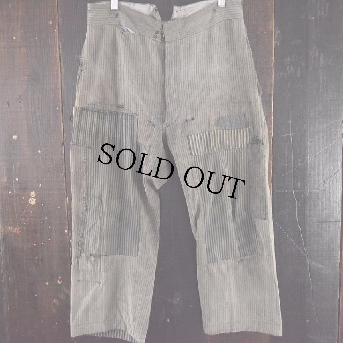 画像2: VINTAGE EURO 2本針シンチバック付きワークパンツ (2)