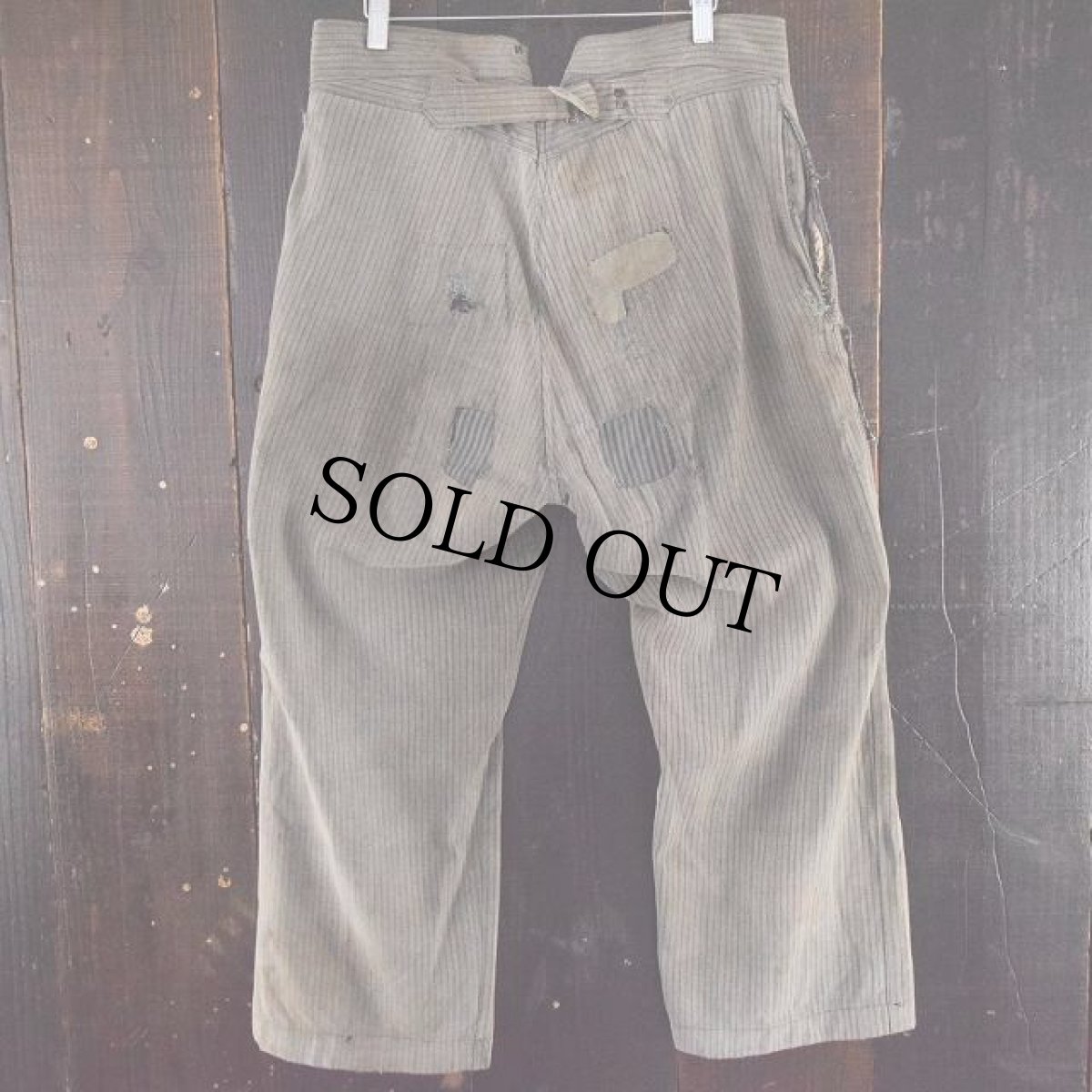 画像3: VINTAGE EURO 2本針シンチバック付きワークパンツ (3)