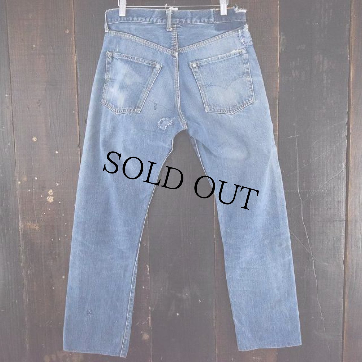 画像3: 60's LEVI'S 551ZXX BIGE デニムパンツ W31 (3)