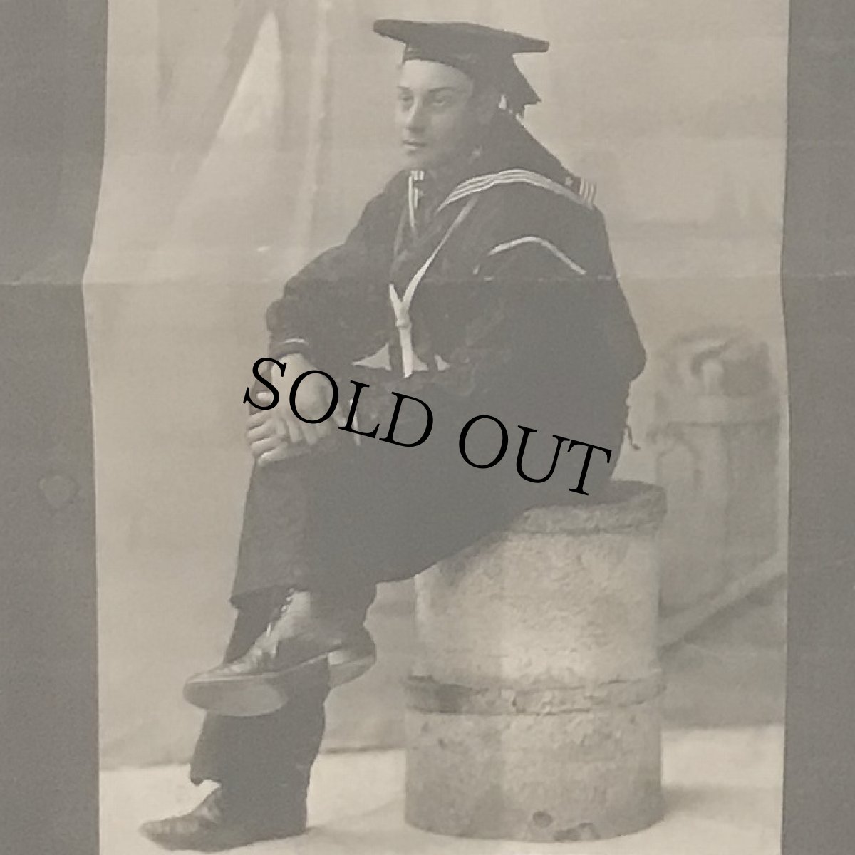 画像2: 1900's US.NAVY カンガルーレザードレスシューズ 27cm〜27.5cm (2)