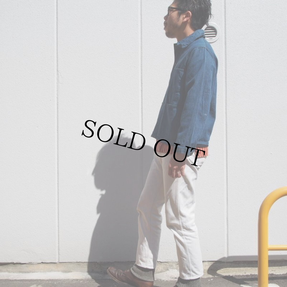 画像6: 10's〜20's CROWN OVERALL "WORKING JUMPER" プルオーバーブラウン杢デニムカバーオール (6)