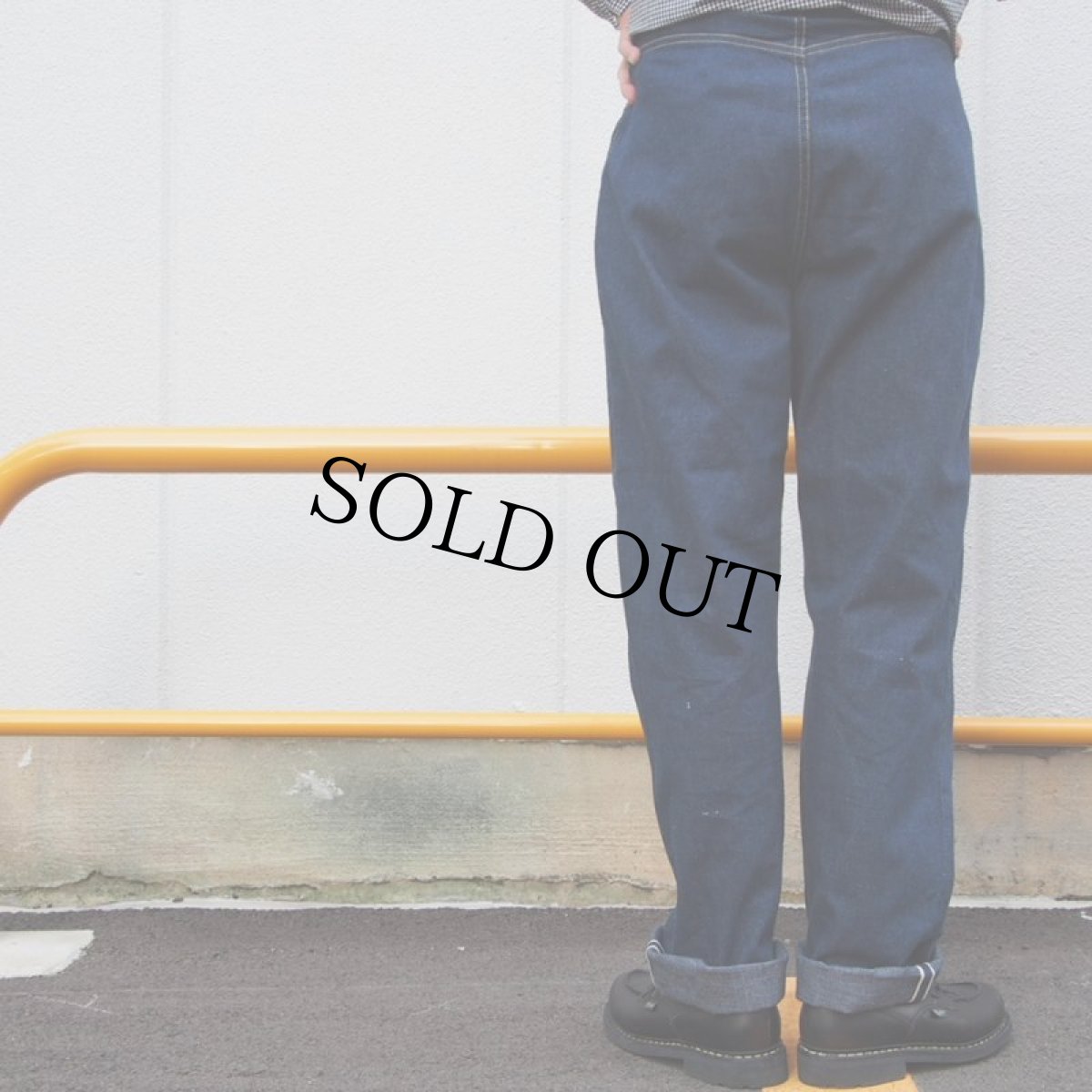 画像7: 〜40's LEVI'S モデル名不明 XX バックポケット無し リネンパッチデニムパンツ (7)