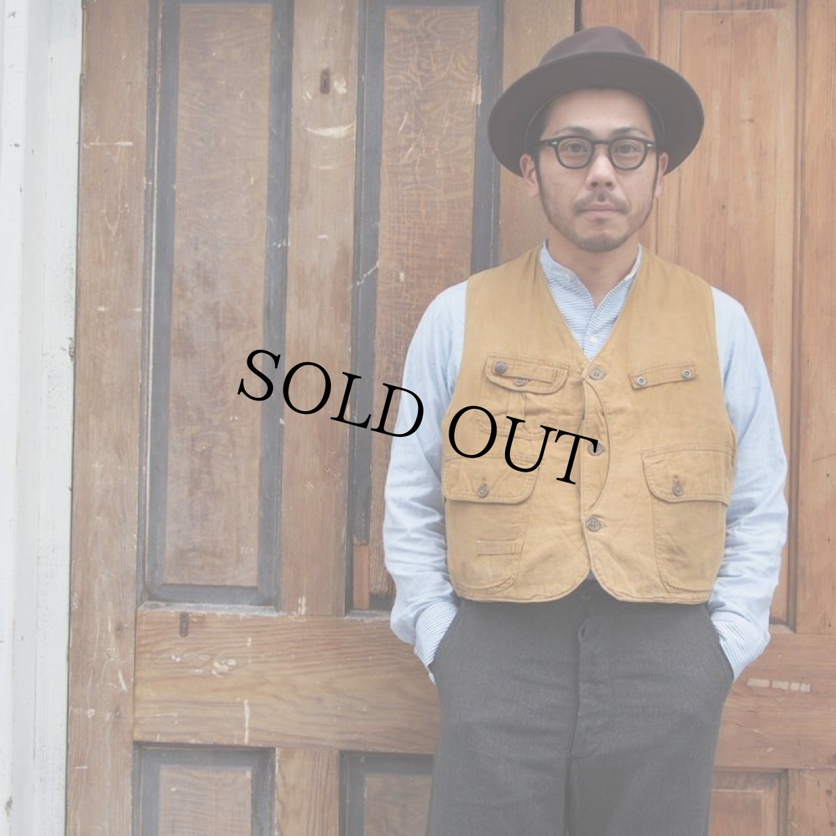 画像4: 20〜30's HETTRICK ハーフムーンポケットハンティングべスト (4)