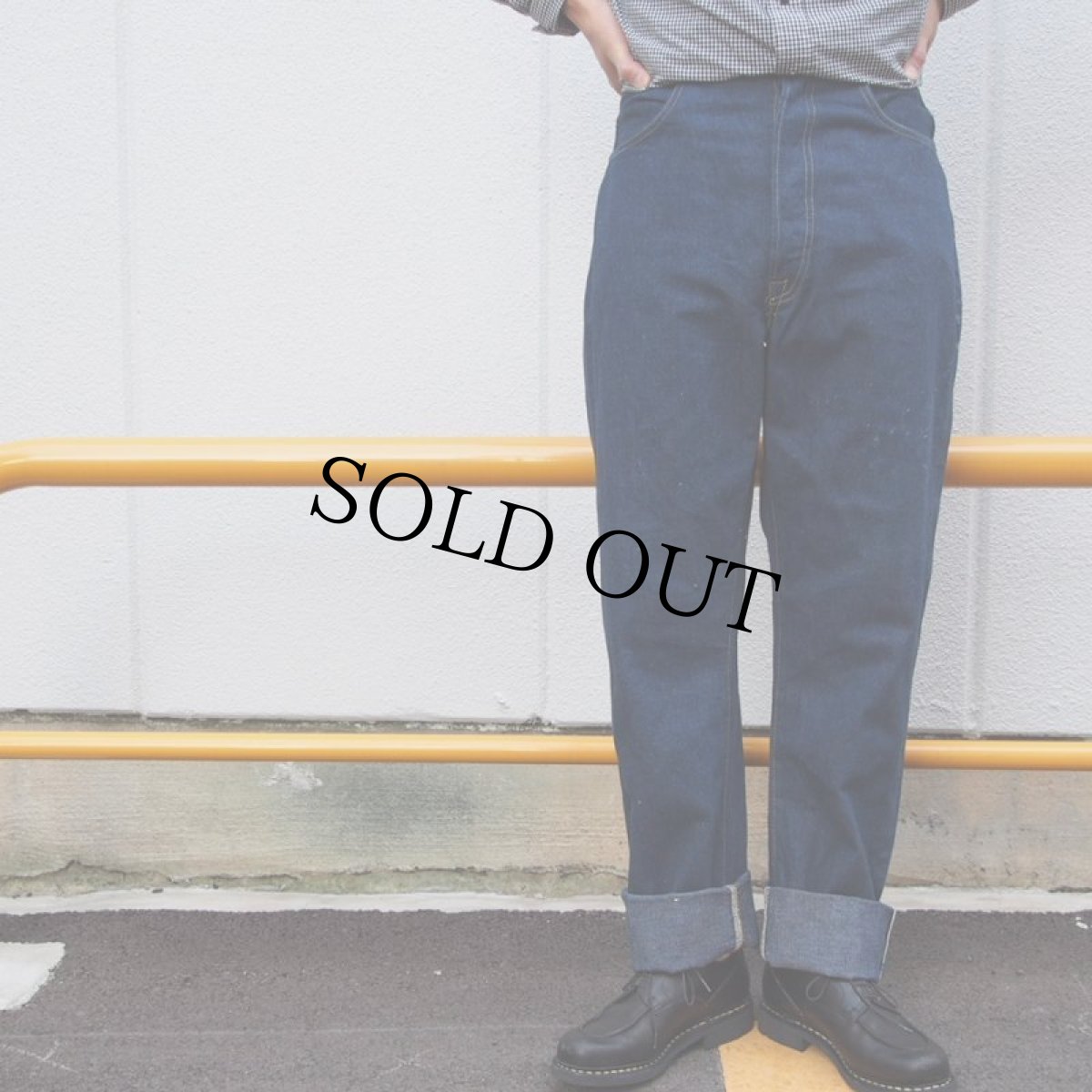 画像4: 〜40's LEVI'S モデル名不明 XX バックポケット無し リネンパッチデニムパンツ (4)