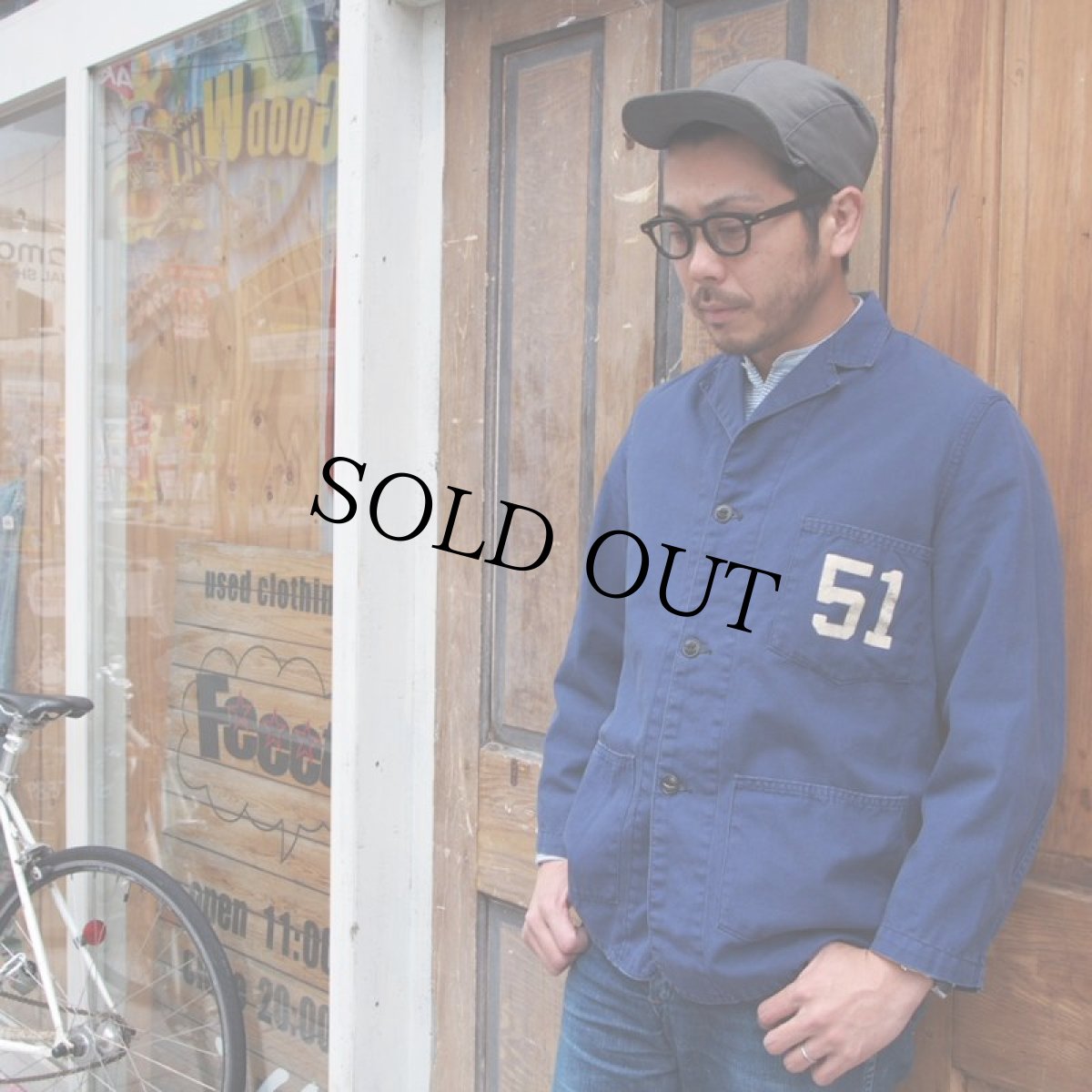 画像6: 50's〜 3ボタンカレッジコットンジャケット (6)