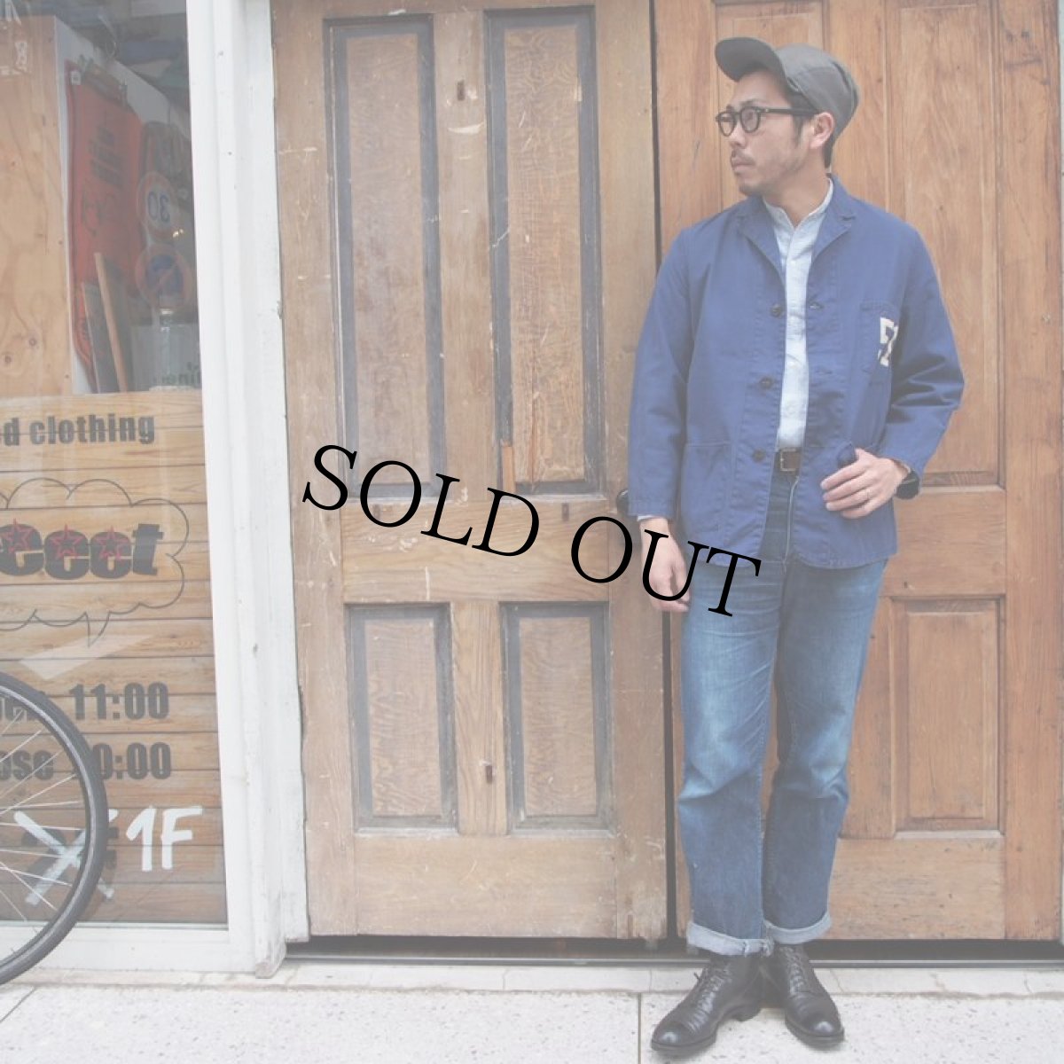 画像3: 50's〜 3ボタンカレッジコットンジャケット (3)