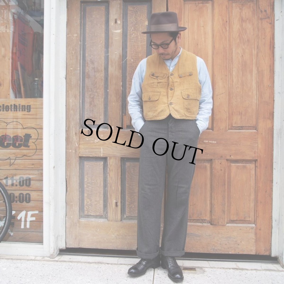 画像5: 20〜30's HETTRICK ハーフムーンポケットハンティングべスト (5)