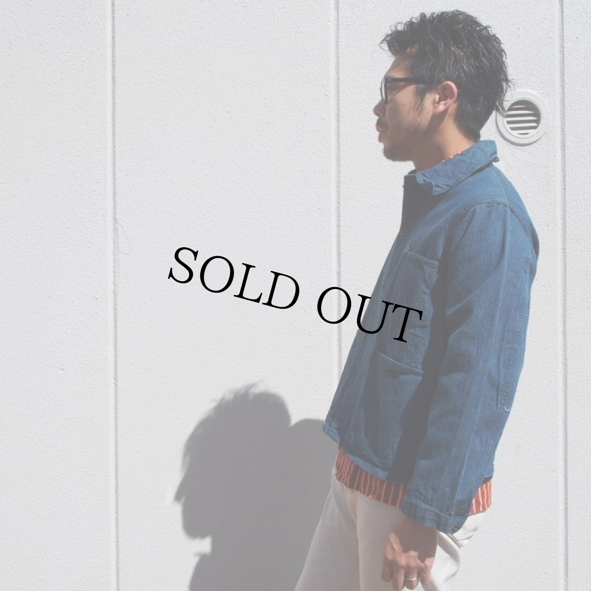 画像5: 10's〜20's CROWN OVERALL "WORKING JUMPER" プルオーバーブラウン杢デニムカバーオール (5)