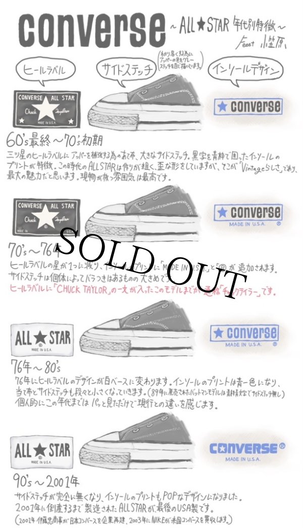 コンバース オールスター 90年代 USA製 アメリカ製