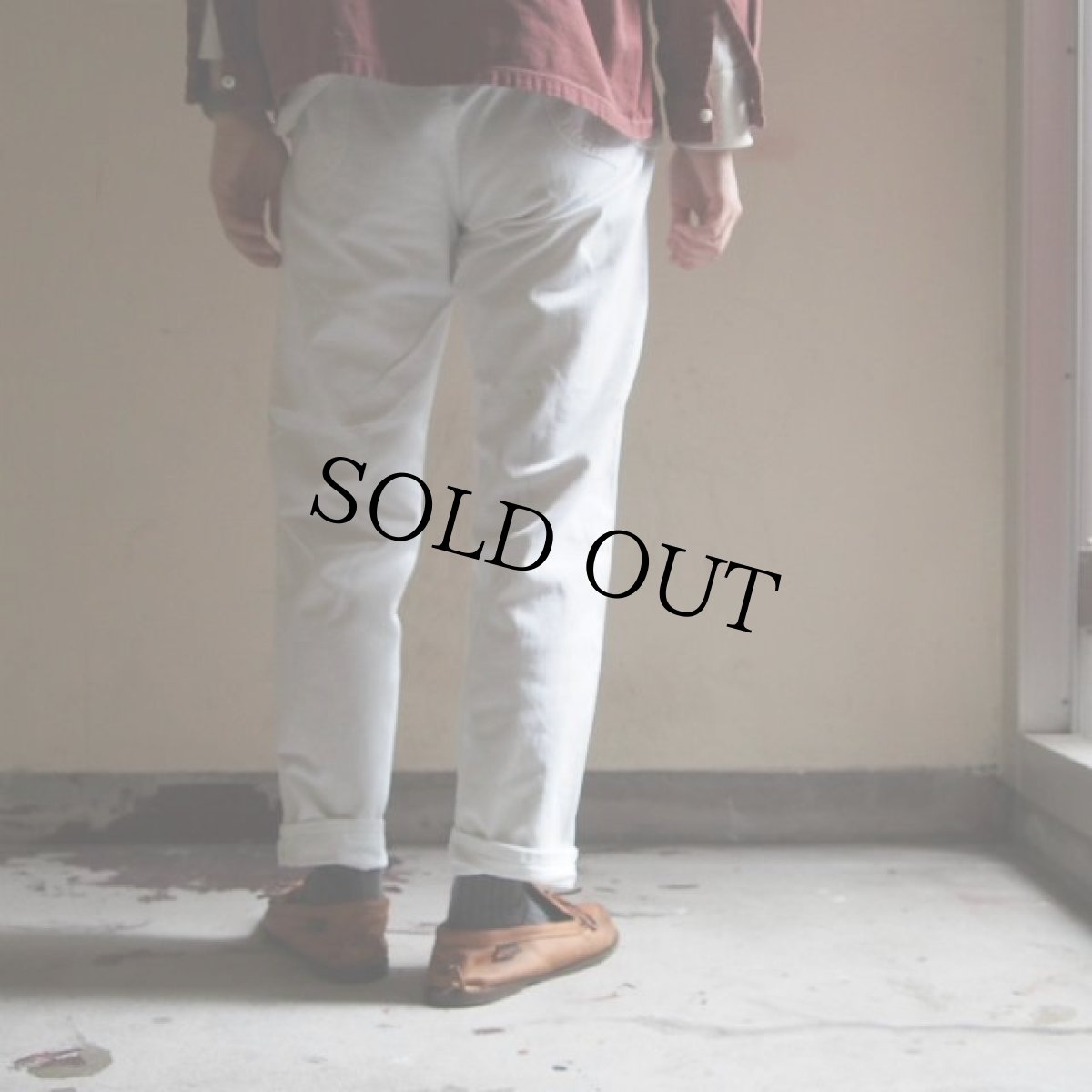 画像5: 60's Lee Leens テーパードホワイトデニムパンツ W31 (5)