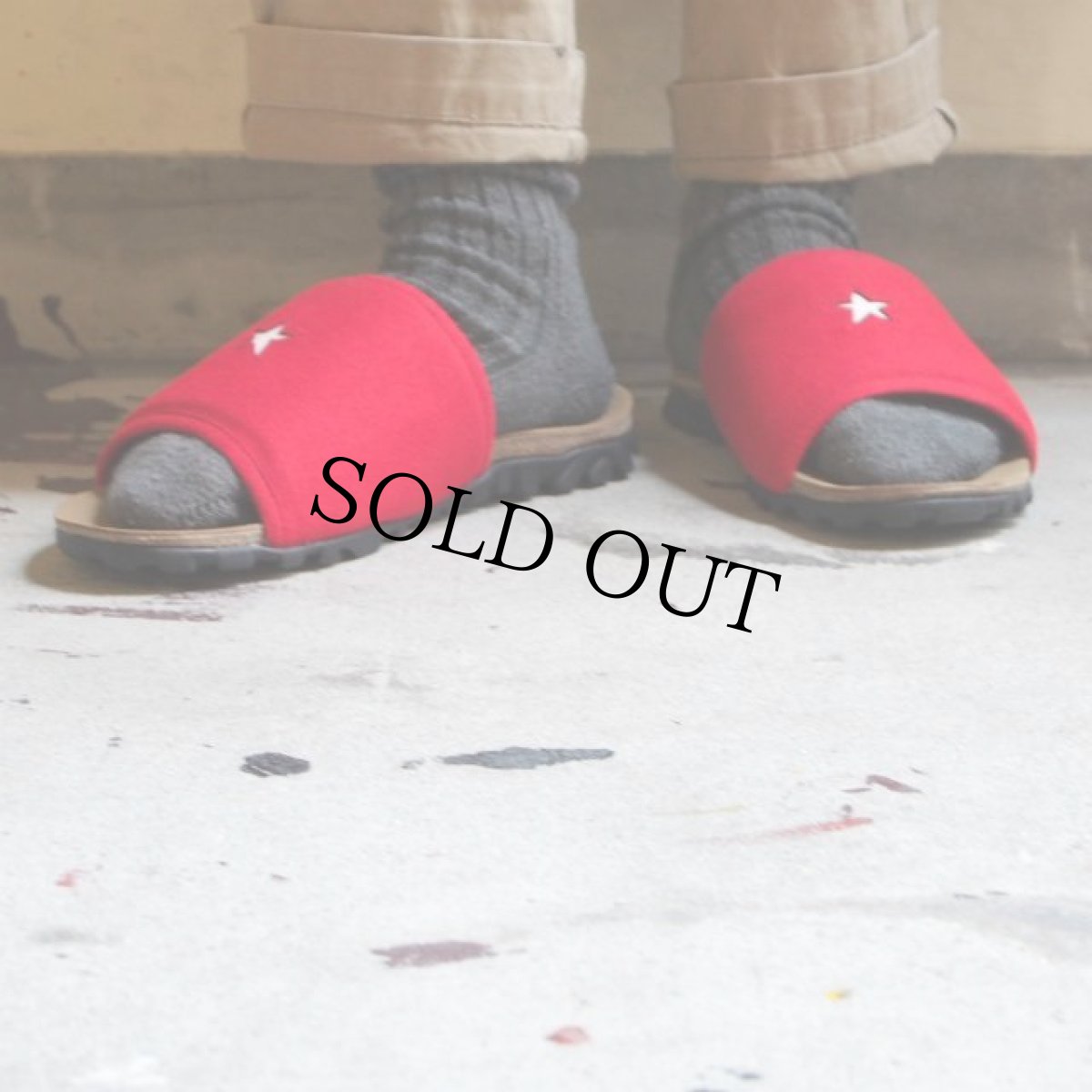 画像3: NEXUSVII "TROPICAL FIELD SLIPPERS / STAR" RED (3)