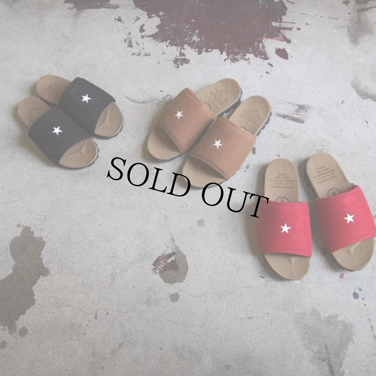 画像4: NEXUSVII "TROPICAL FIELD SLIPPERS / STAR" RED (4)