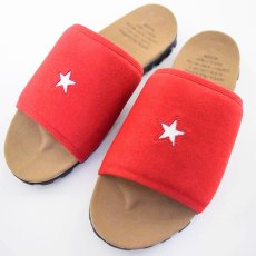 画像1: NEXUSVII "TROPICAL FIELD SLIPPERS / STAR" RED (1)