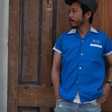 画像3: 60's "PIN PICKERS OKINAWA" スーベニアボーリングシャツ (3)