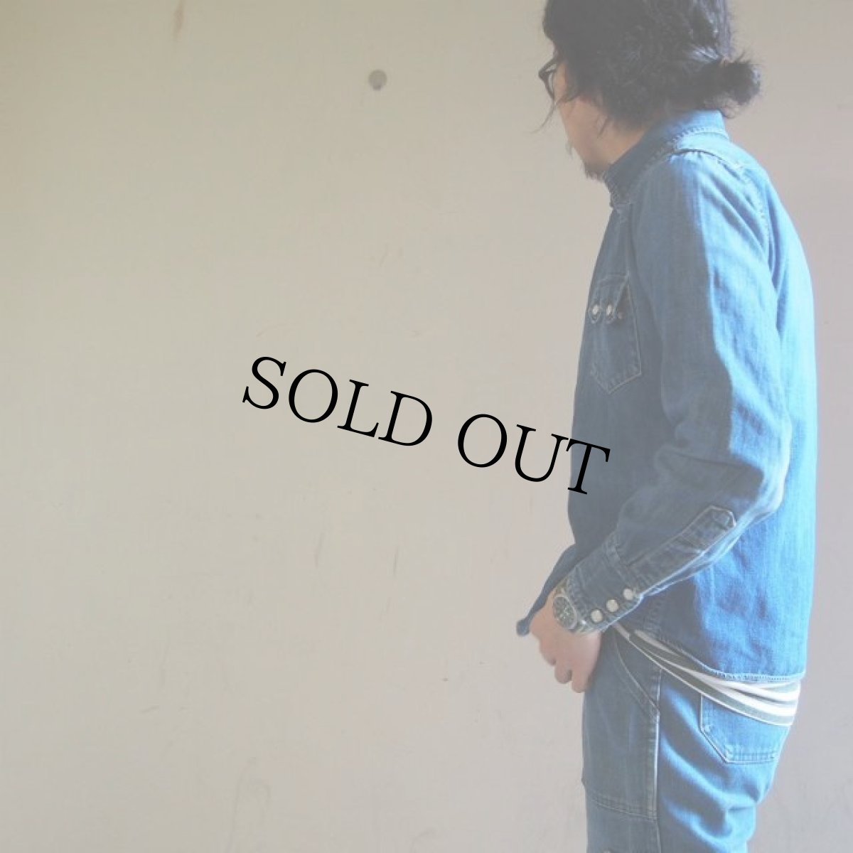 画像3: 50's LEVI'S DENIM FAMILY デニムウエスタンシャツ 耳付き (3)