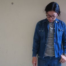 画像2: 50's LEVI'S DENIM FAMILY デニムウエスタンシャツ 耳付き (2)