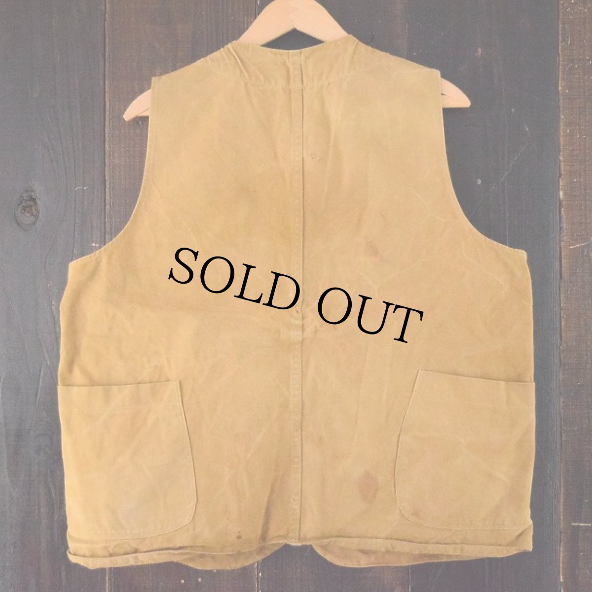 画像2: 30's〜40's DUXBAK ハーフムーンポケットハンティングベスト (2)