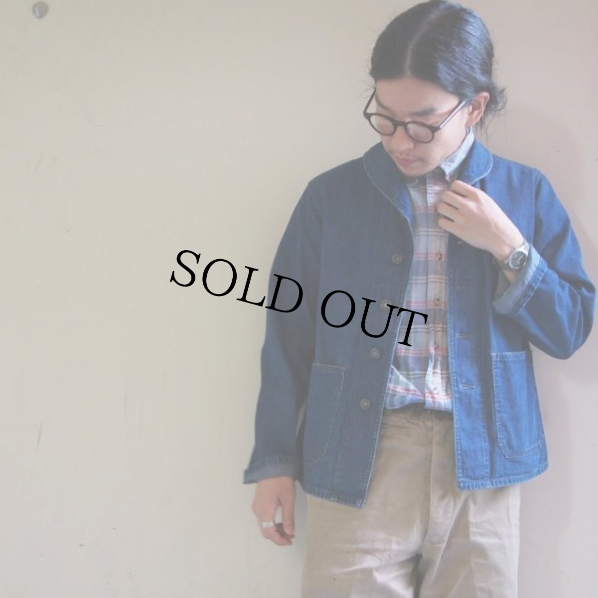 画像2: 40's USN ヘチマショールデニムカバーオール 13スターボタン (2)