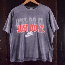 画像2: 90's NIKE 銀タグ "JUST DO IT" 霜降りTシャツ (2)